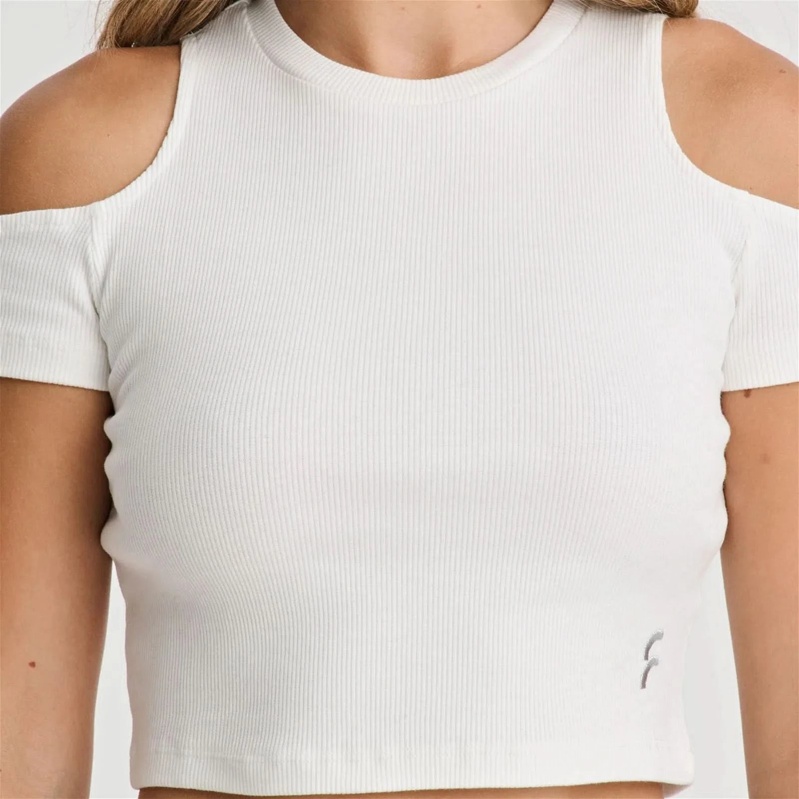 Cropped Cut Out T Shirt
