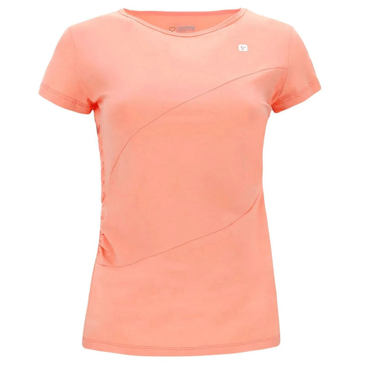 Cross Front T Shirt - Peach