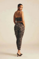 Cross Front Top - Grey Camo