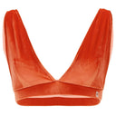 Deep V chenille top - Orange