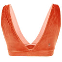 Deep V chenille top - Orange