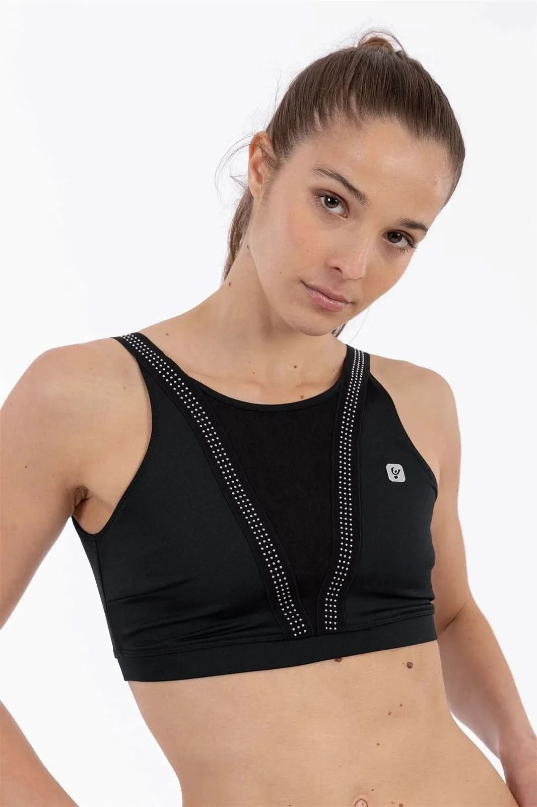 Diwo Crop with Micro Studs - Black 3