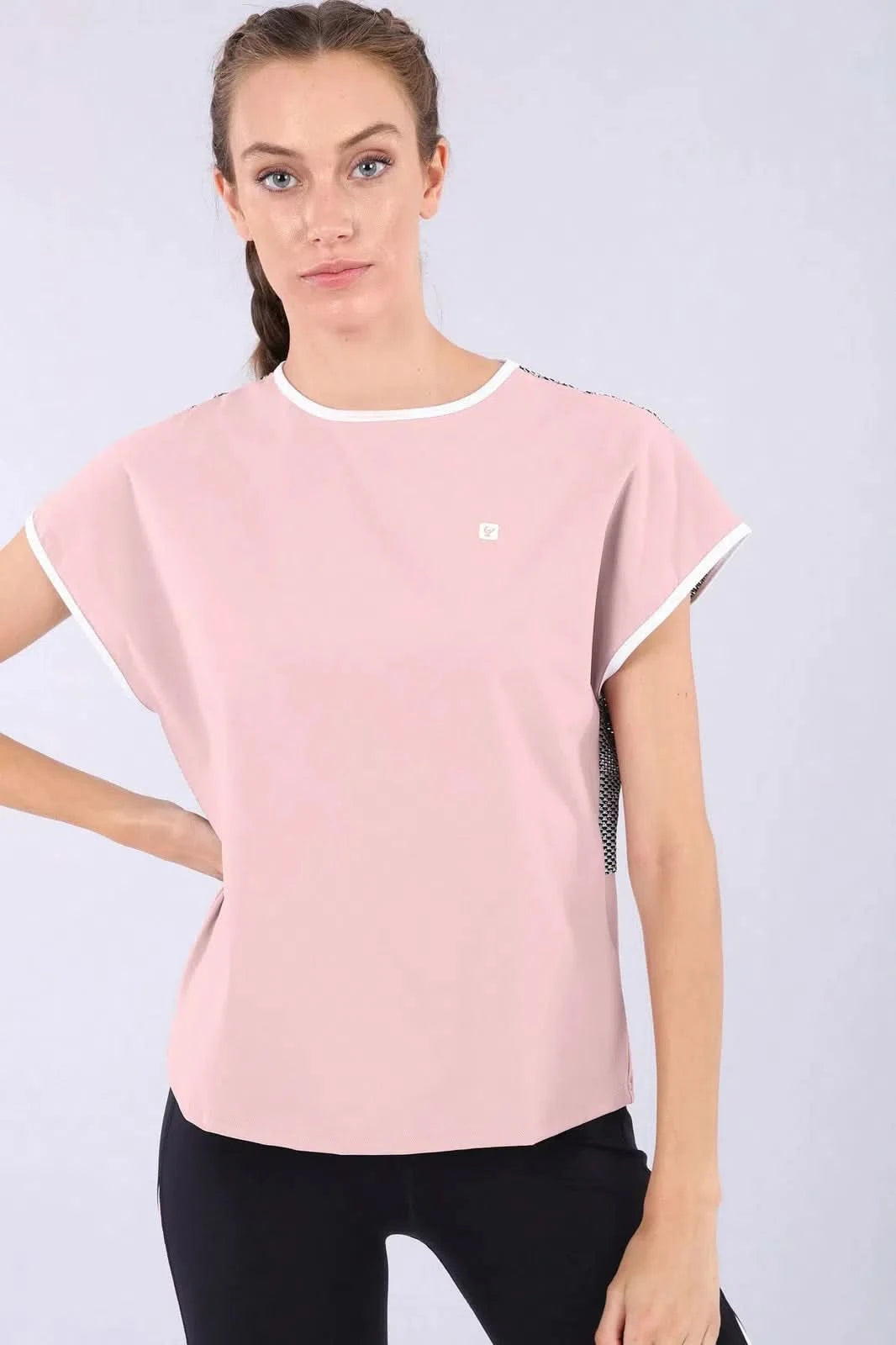 Ecological Fabric Yoga T-Shirt - Pink 1