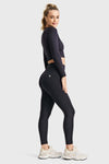 Seamless Cropped Long Sleeved - Black 4