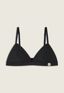 Faux Leather Bralette - Black