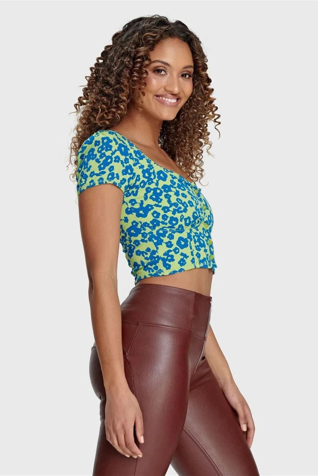 Floral Crop - Blue + Green 2