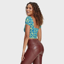 Floral Crop - Blue + Green