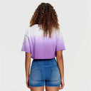Freddy Cropped Miami Tshirt - Purple