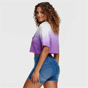 Freddy Cropped Miami Tshirt - Purple