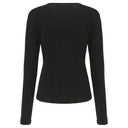 Long Sleeve Shirt - Black + Gold Text