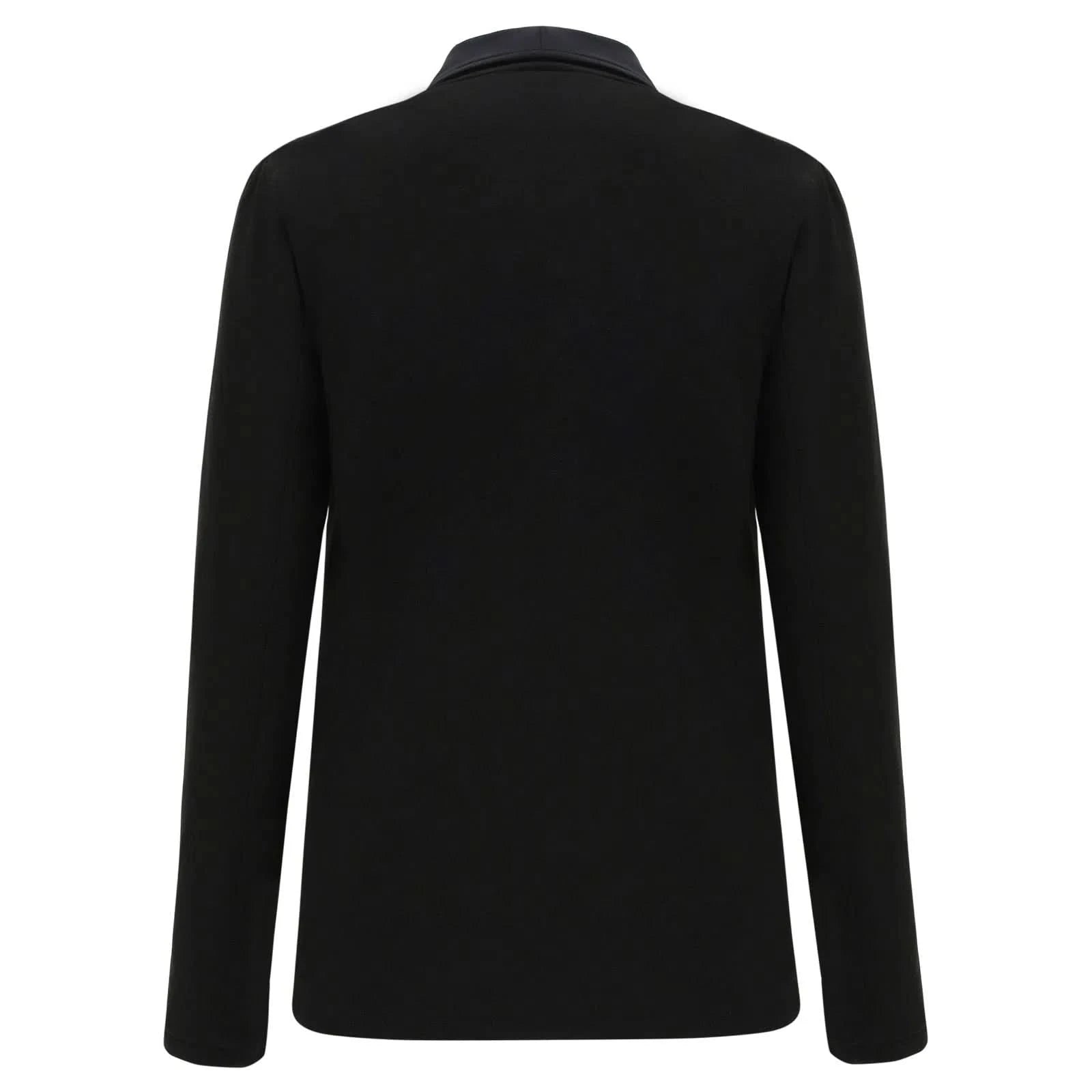 Lurex Blazer with Single Button - Black 2