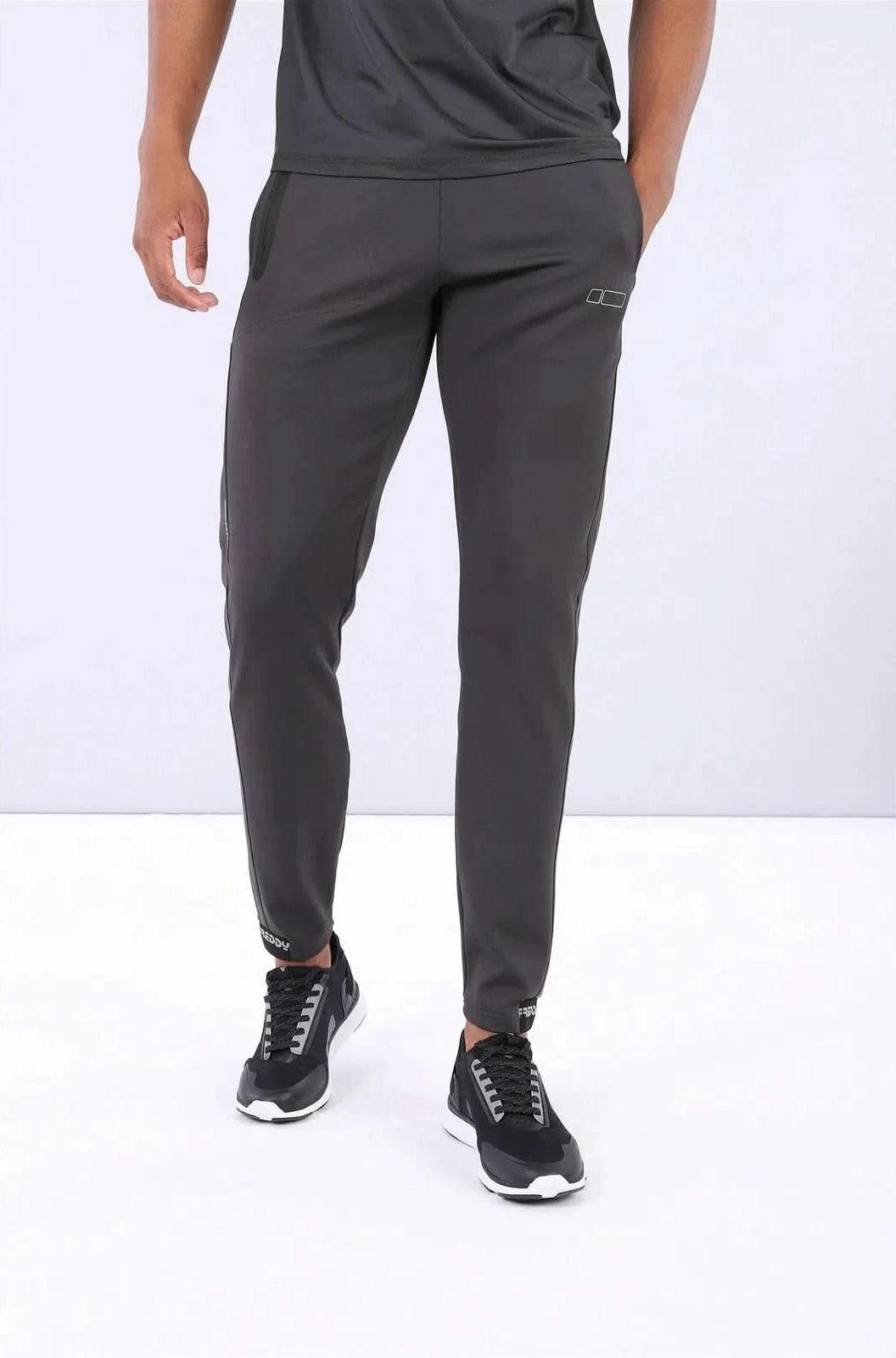 Mens Fitted Trousers - Grey