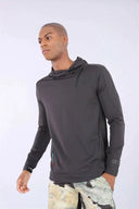 Mens Slim Fit Hoodie - Grey