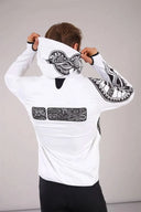 Men's Zip Up hoodie - White