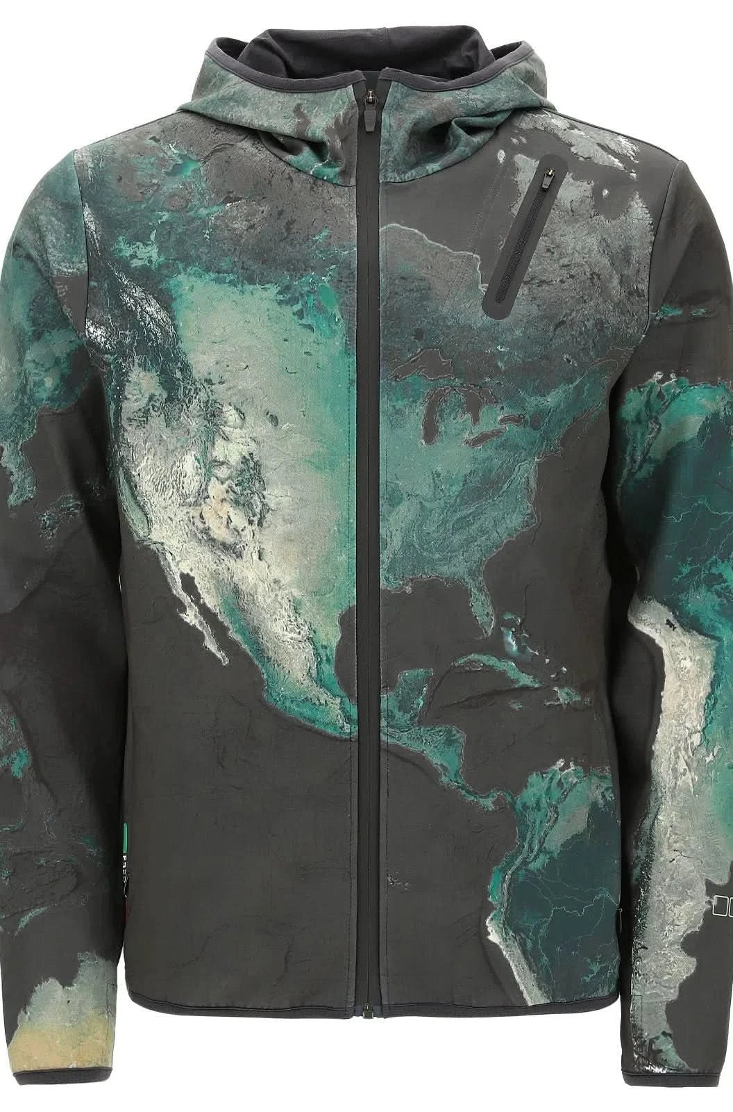 Men&#39;s Zip Up PRO Hoodie - Earth Print