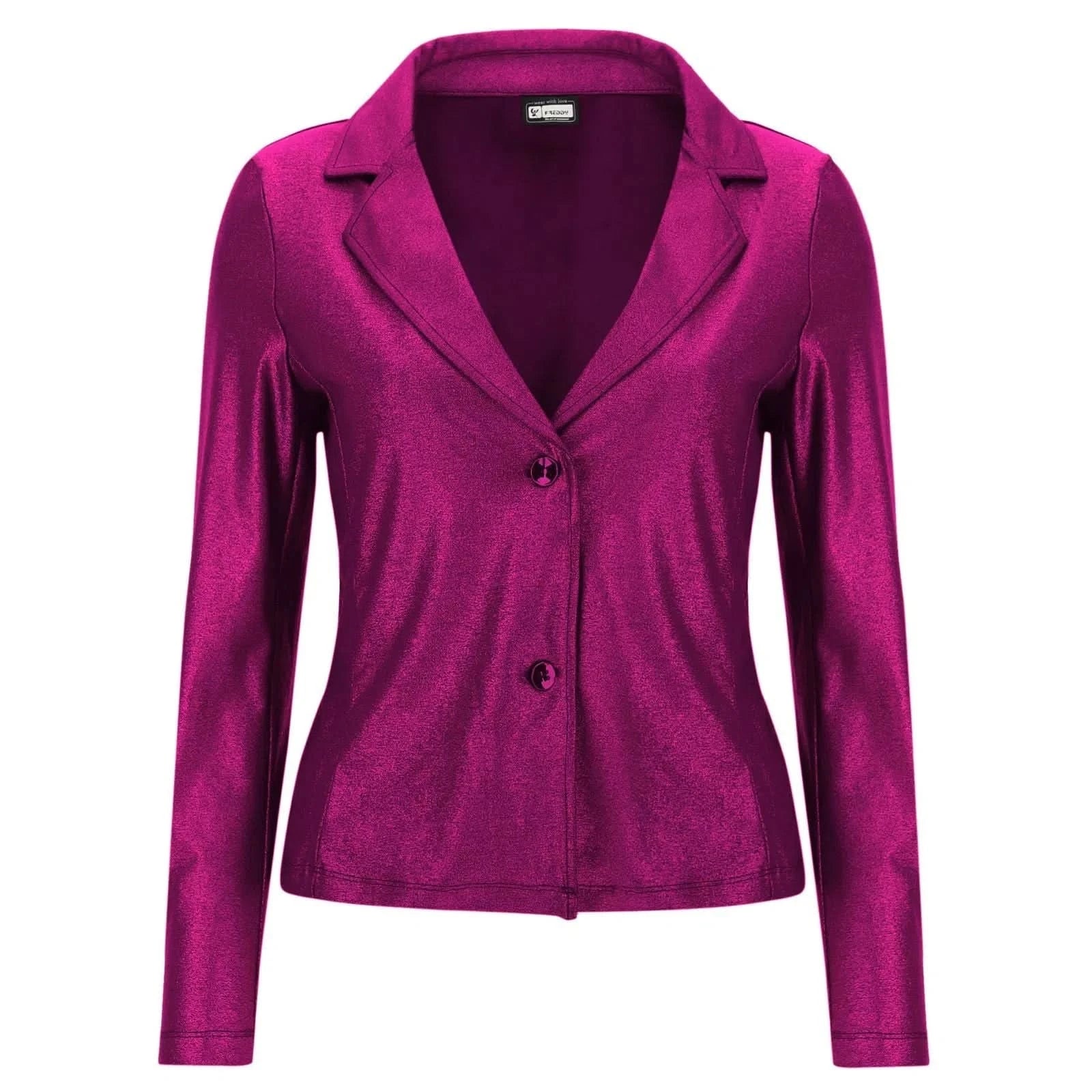 Metallic Blazer - Fuchsia 1