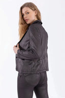 Metallic Blazer - Gray