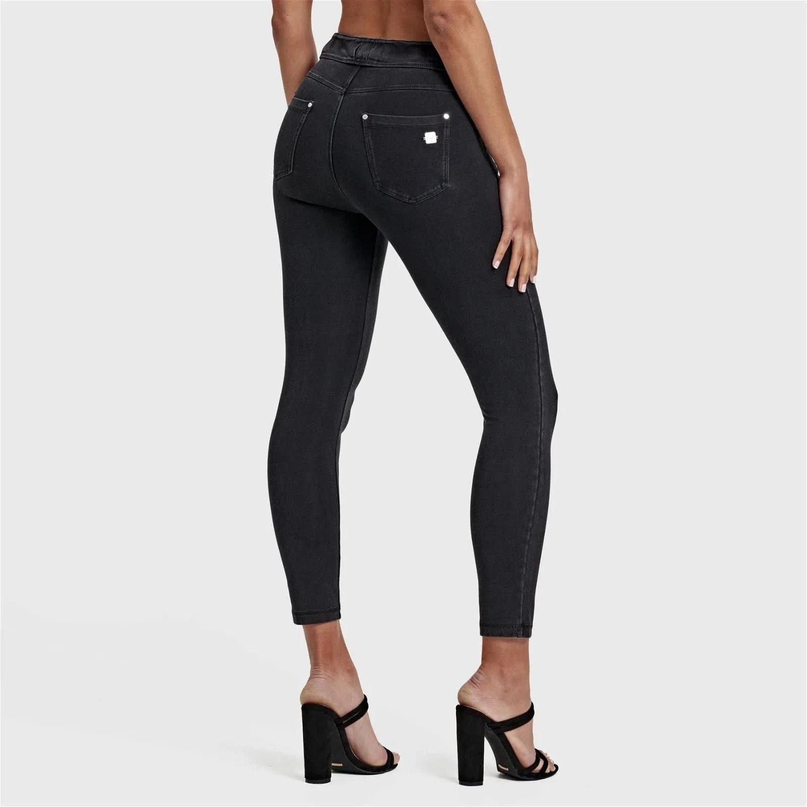 N.O.W® Denim High Waisted 7 8 Length + Stitching