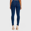 N.O.W® Denim - High Waisted - Full Length - Dark Blue + Yellow Stitching