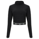 Norwegian Print Crop - Black