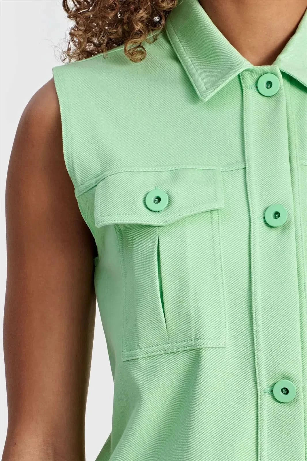 Pastel Vest - Green 2