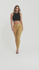 WRUP Corset Faux Leather - High Waisted - Full Length - Latte