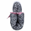 Puff Boots with Fleece Lining - Black + White Leopard