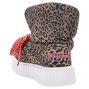Puff Boots with Fleece Lining - Brown Leopard