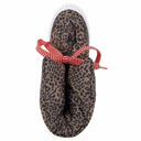 Puff Boots with Fleece Lining - Brown Leopard