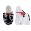 Puff Boots with Fleece Lining - White + Graffiti Lining