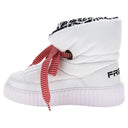 Puff Boots with Fleece Lining - White + Graffiti Lining