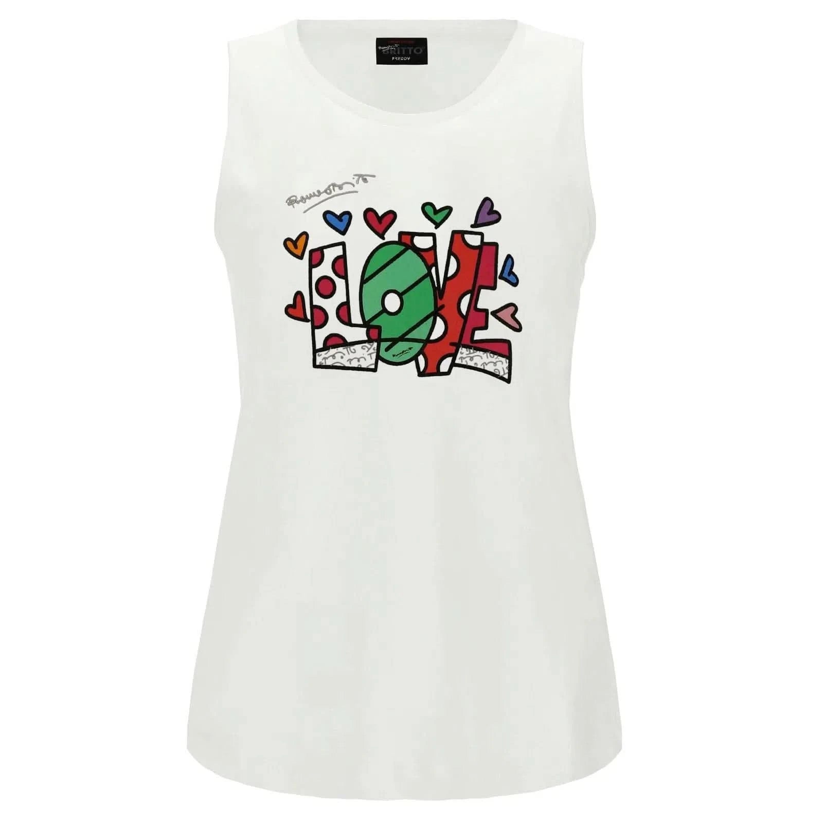 Romero Britto 'Love' Singlet - White 1