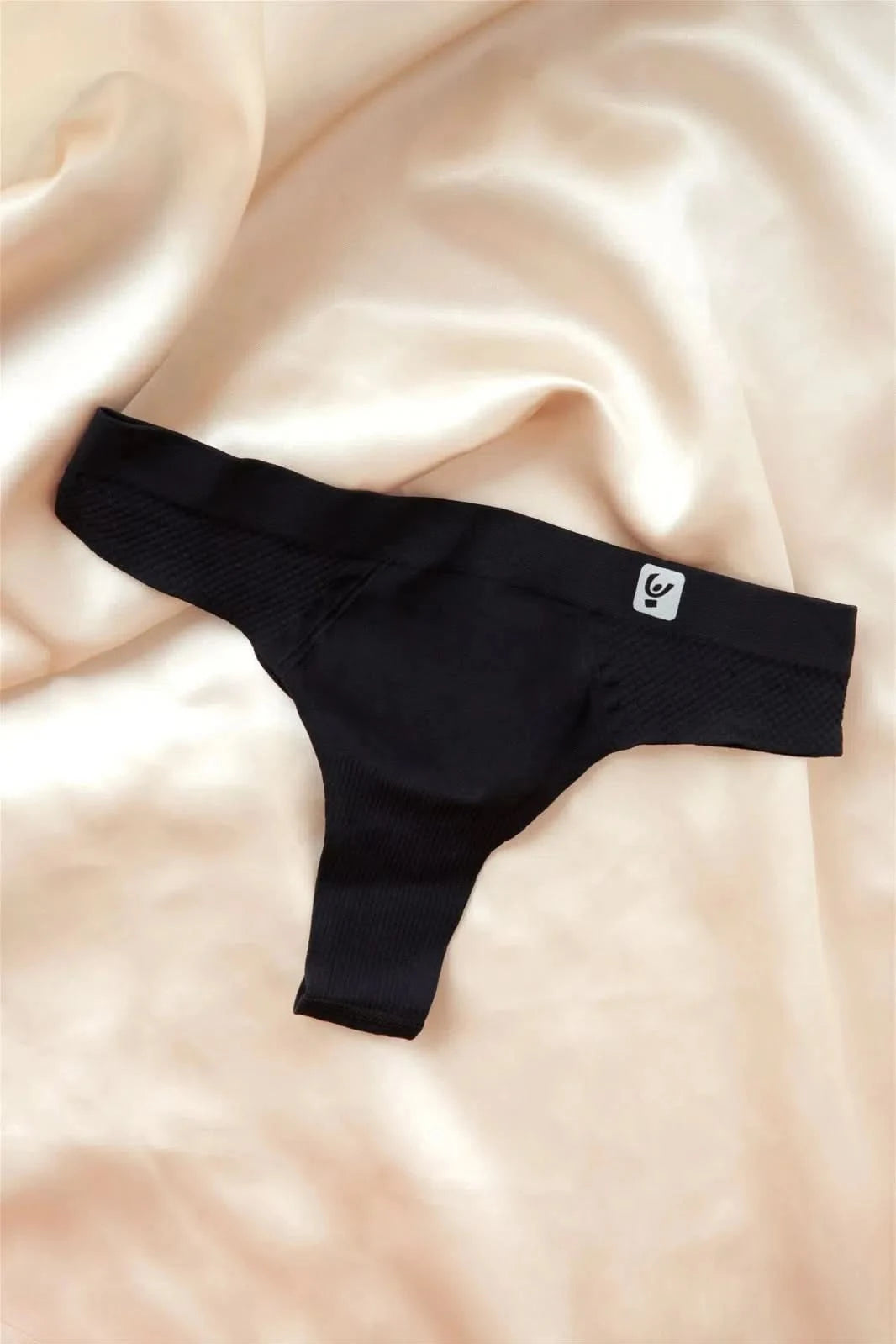 Seamless G String - Black 1