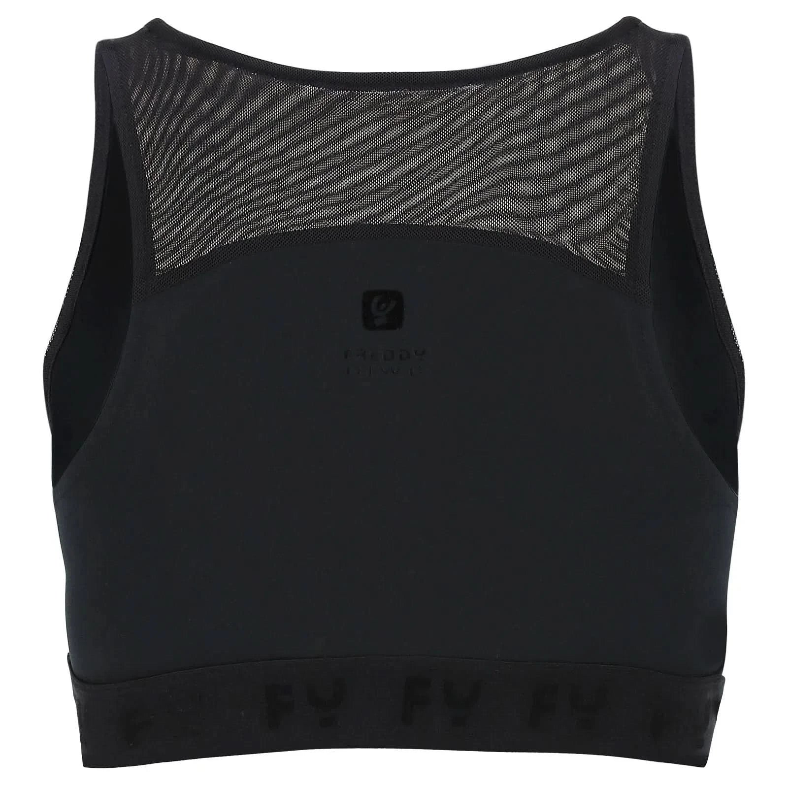 Sports Bra - Black + Grey Stripes 2