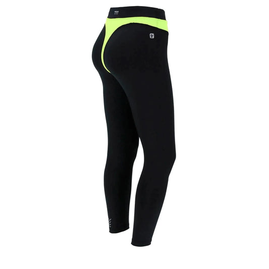 Superfit Activewear Diwo - High Waisted - 7/8 Length - Black + Yellow