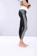 SuperFit Activewear - Mid Rise - 7/8 Length - Black + White Pattern