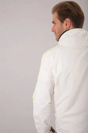 Sweatshirt with Curved Zip - Cream