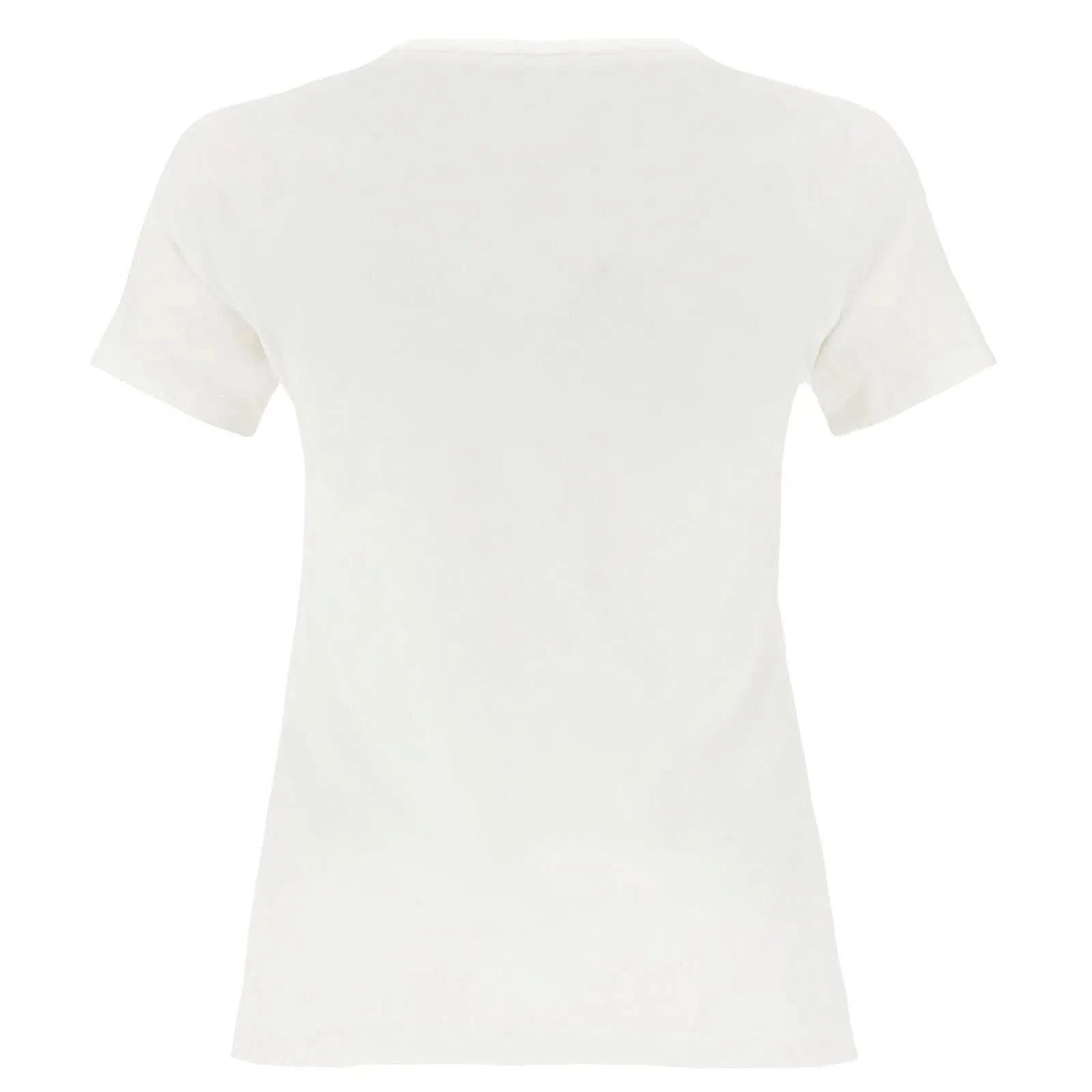 T Shirt with Crystal Detail - White 2