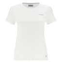 T Shirt with Crystal Detail - White
