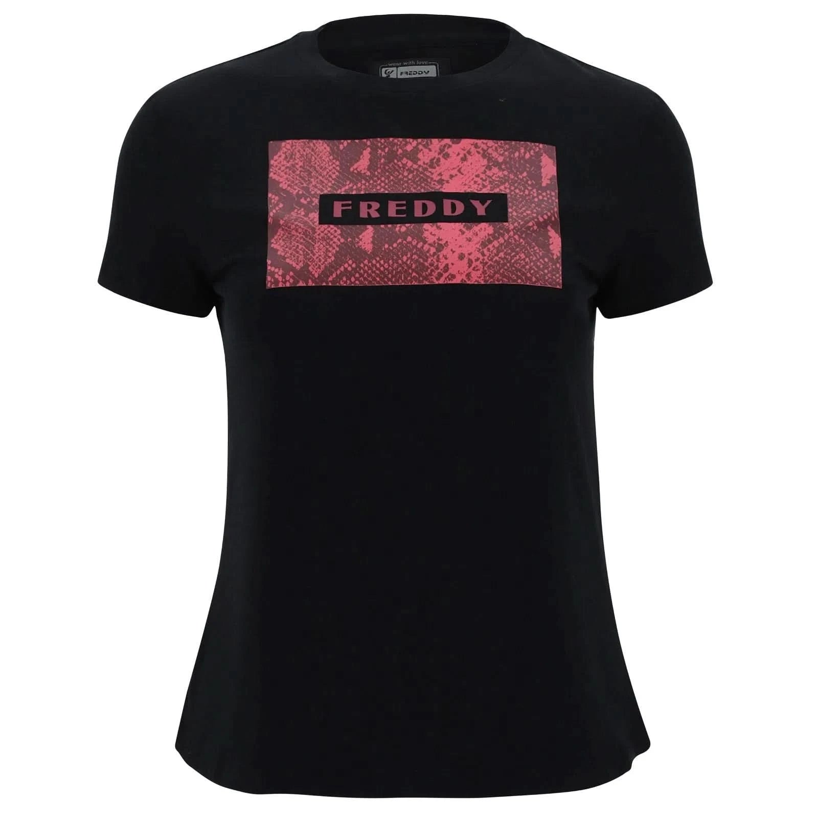 T Shirt Snake print panel