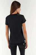T Shirt with Winged Heart - Romero Britto Collection - Black