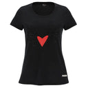 T Shirt with Winged Heart - Romero Britto Collection - Black
