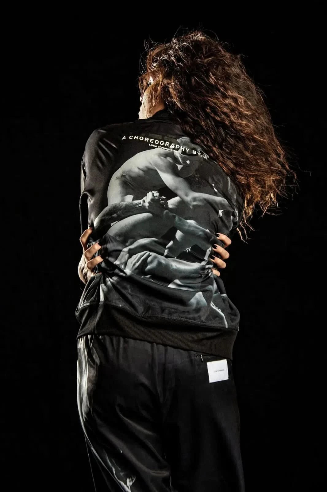 Unisex Bomber Jacket - A Choreography by Luca Tommassini - Black + Grey 3