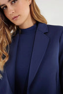 Women’s plain colour blazer - Navy Blue