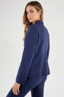 Women’s plain colour blazer - Navy Blue