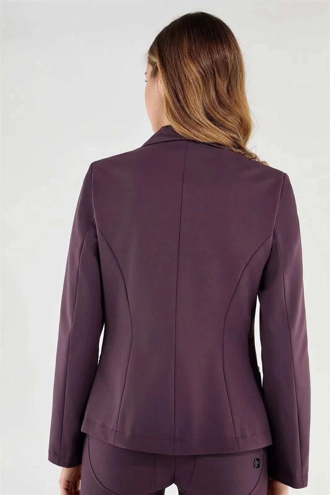 Women’s plain colour blazer - Plum 3