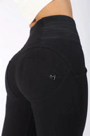 WRUP Biker Fashion - High Waisted - 7/8 Length - Black