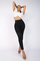 WRUP Biker Fashion - High Waisted - 7/8 Length - Black