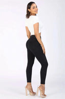WRUP Biker Fashion - High Waisted - 7/8 Length - Black