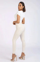 WRUP Biker Fashion - High Waisted - 7/8 Length - Champagne